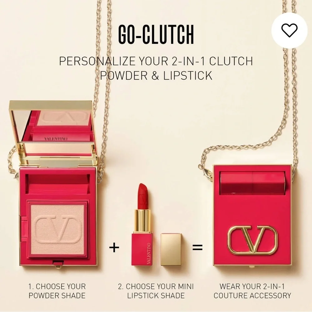 Valentino GO-CLUTCH REFILLABLE COMPACT POWDER 03-(m01)